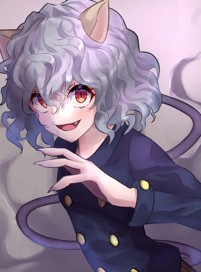 Neferpitou, The Enigmatic Cat King Wallpaper