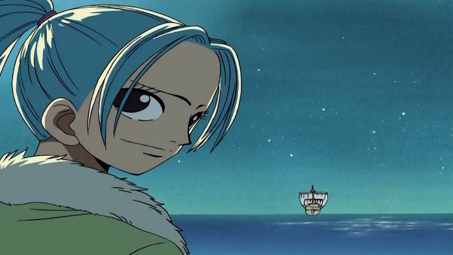 Nefertari Vivi Pirate Ship Wallpaper