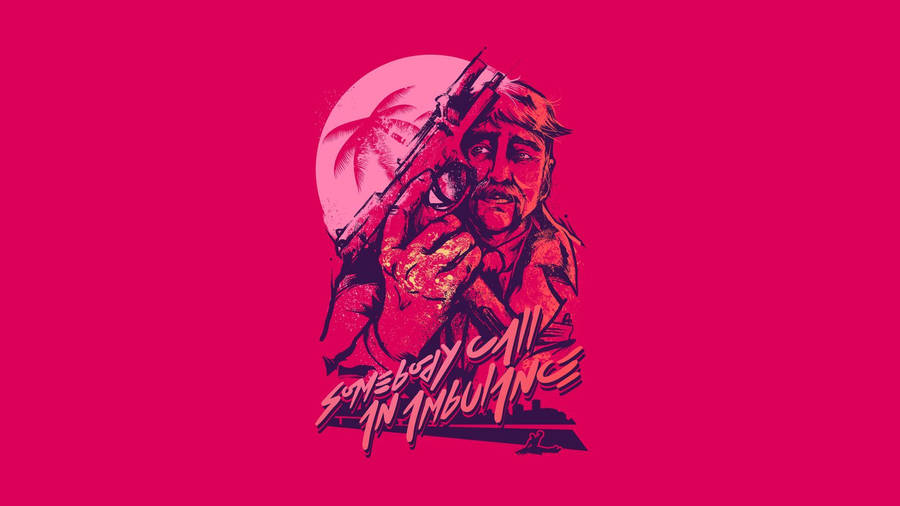 Neo-80s Miami, As Presented In Hotline Miami Wallpaper