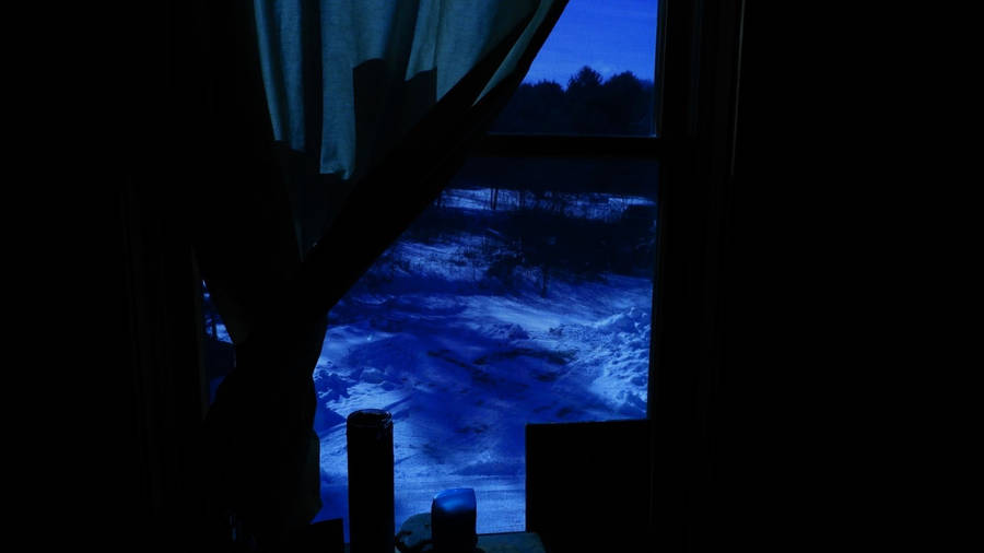 Neon Blue Outside Wallpaper