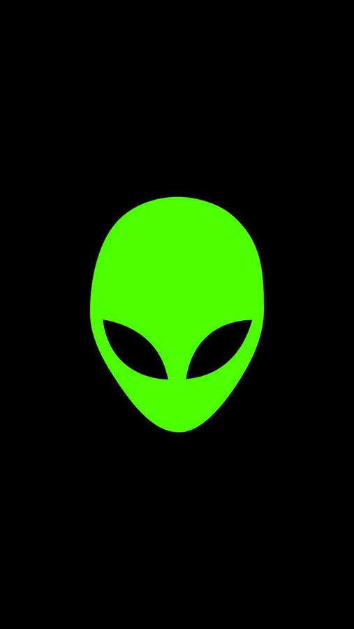 Neon Green Cool Alien Wallpaper