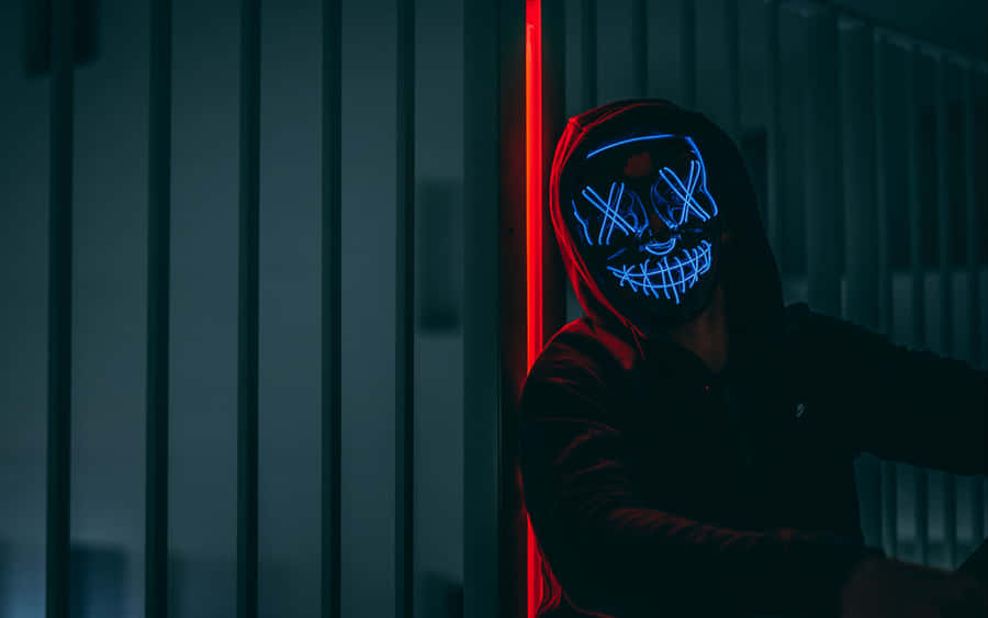 Neon Mask 3840 X 2400 Wallpaper