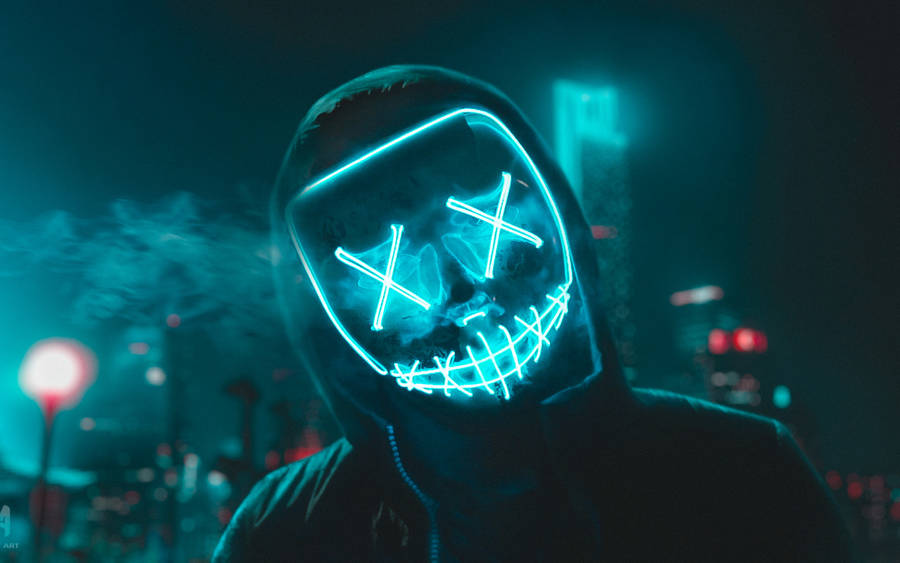 Neon Mask Wallpapers Wallpaper