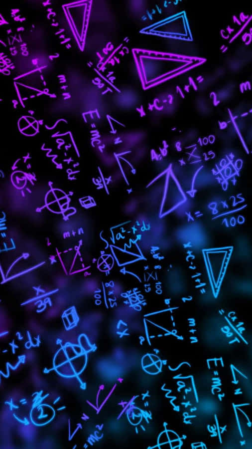 Neon Math Graffiti Wallpaper.jpg Wallpaper