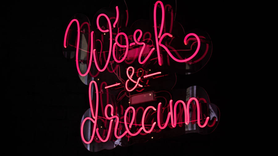 Neon Pink 4k Ultra Hd Motivational Wallpaper