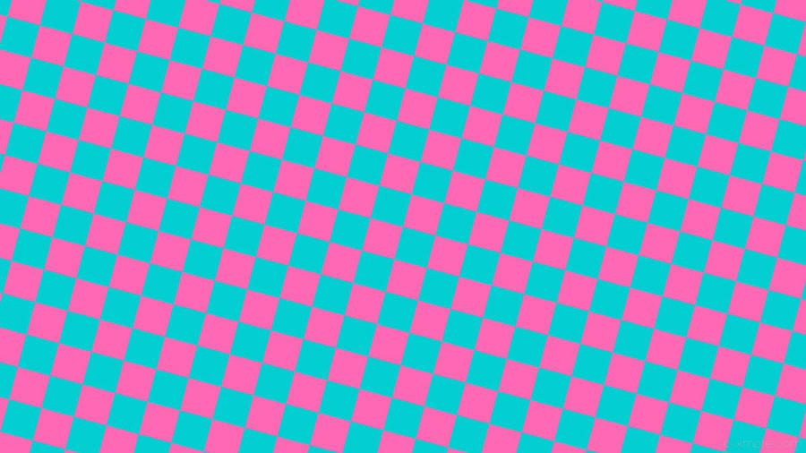Neon Pink And Blue Checkered Wallpaper
