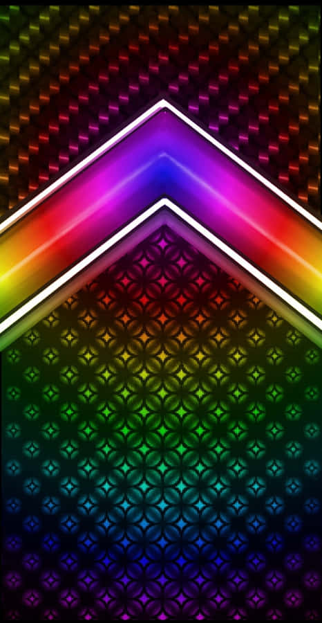Neon Rainbow Pattern Abstract Wallpaper