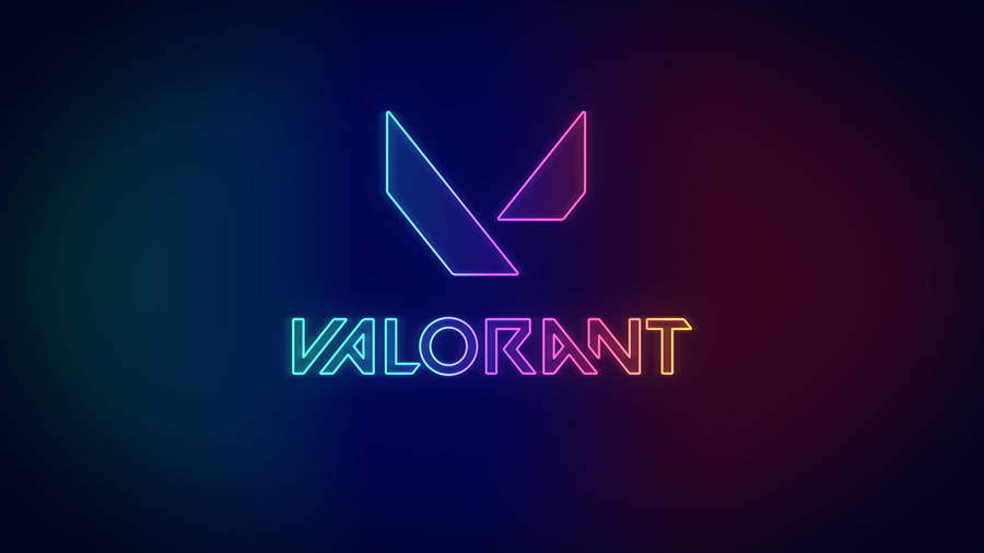 Neon Valorant 2k Logo Wallpaper