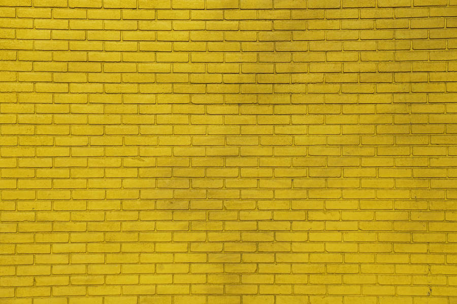 Neon Yellow Brick Wall Wallpaper