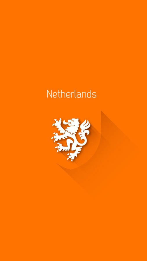 Netherlands National Football Team Minimalist Logo Wallpaper