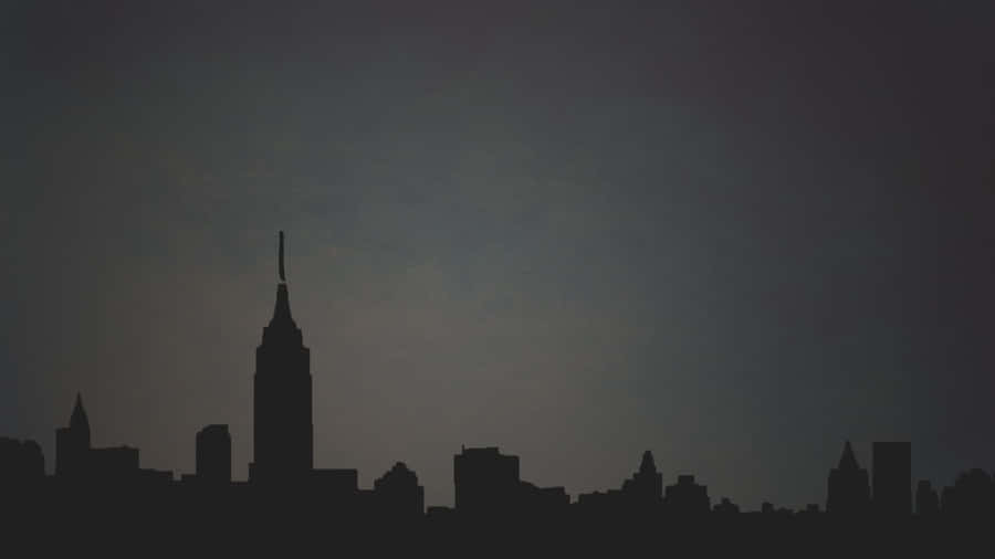 New York City Silhouette 1920 X 1080 Minimalist Wallpaper