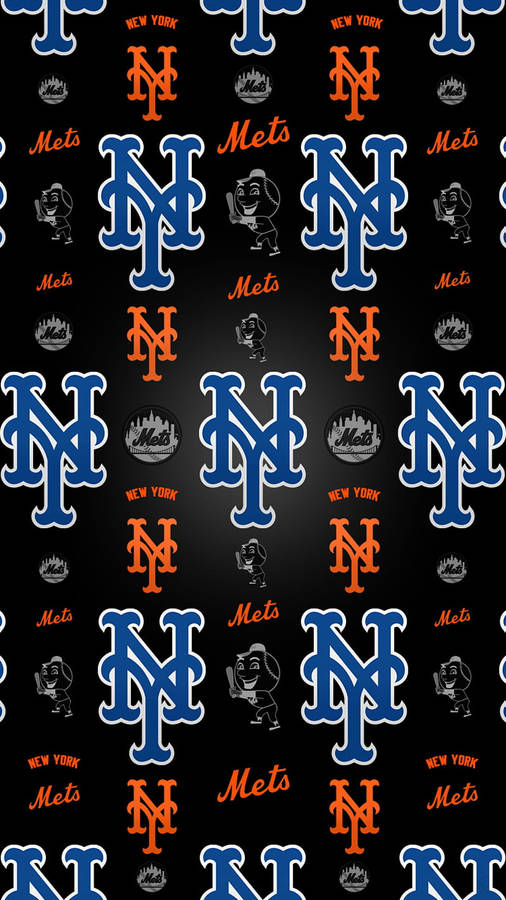 New York Mets Pattern Iphone Baseball Wallpaper