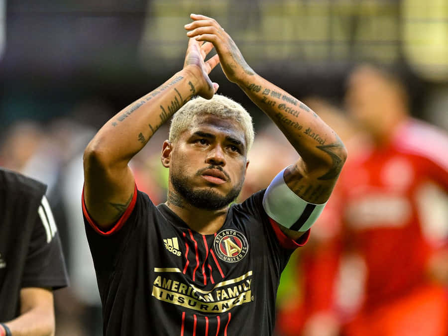 New York Red Bulls Josef Martinez Clapping Shot Wallpaper
