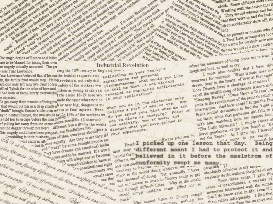 Newspaper Aesthetic Industrial Revolution Wallpaper