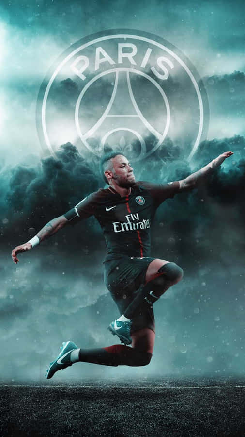 Neymar Ultra Hd Jump Fan Art Wallpaper