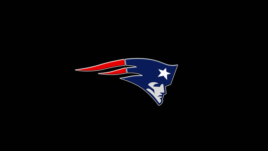 Nfl Patriots Logo On Black Background Wallpaper