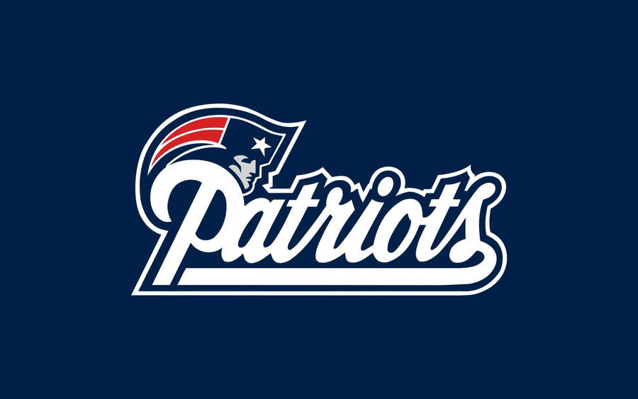 Nfl Patriots Logo On Blue Background Wallpaper