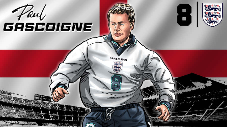 Nice Animated Poster Paul Gascoigne Wallpaper