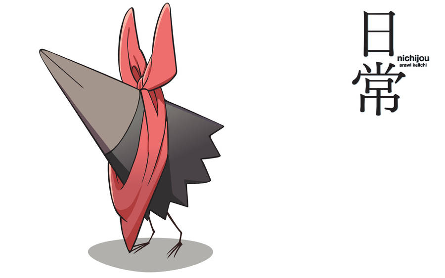 Nichijou Karasu With White Backdrop Wallpaper