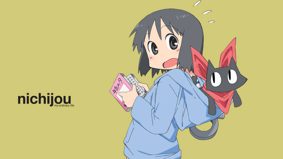 Nichijou Nano And Sakamoto Wallpaper