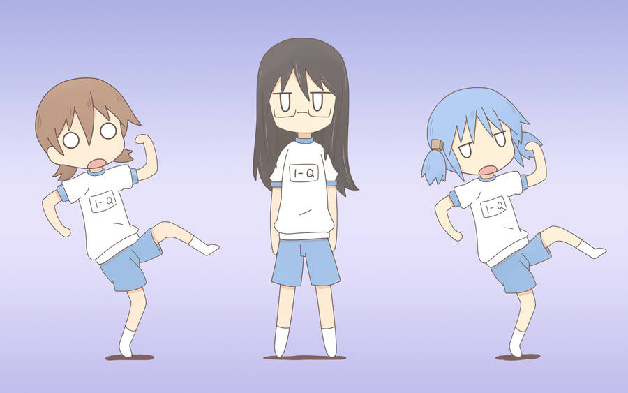 Nichijou Yuuko, Mai, And Mio Wacky Wallpaper