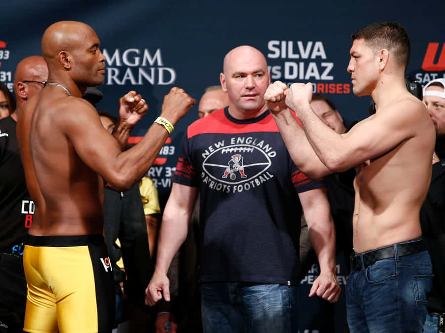 Nick Diaz Versus Anderson Silva Wallpaper