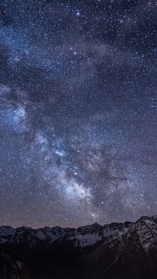 Night Mountain Cloudy Wallpaper