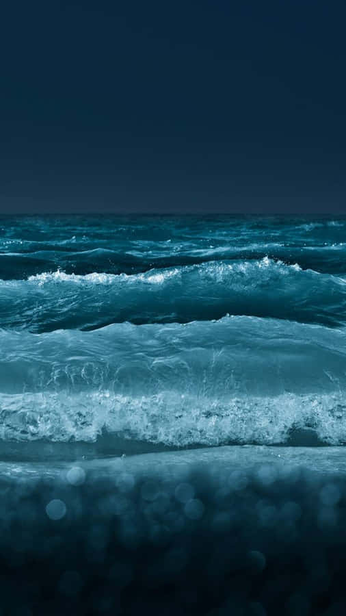 Night Ocean Wave Iphone Wallpaper