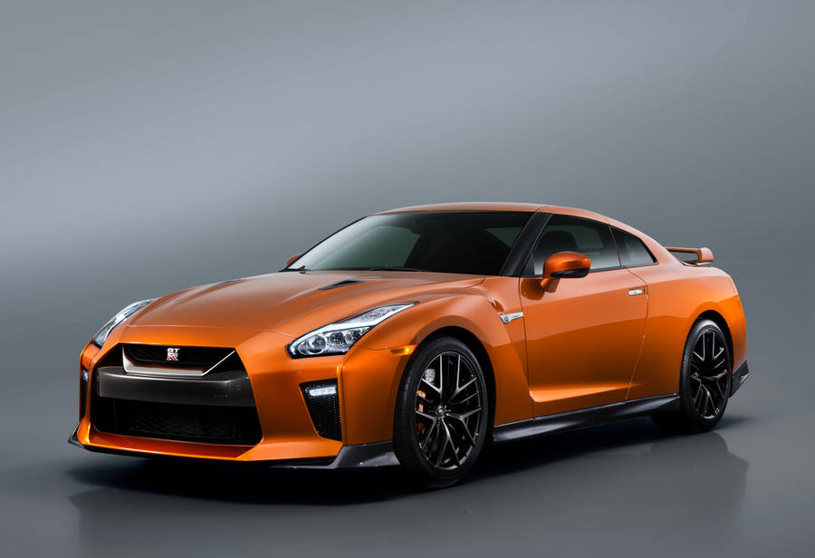 Nissan Gt R Orange Colour Wallpaper