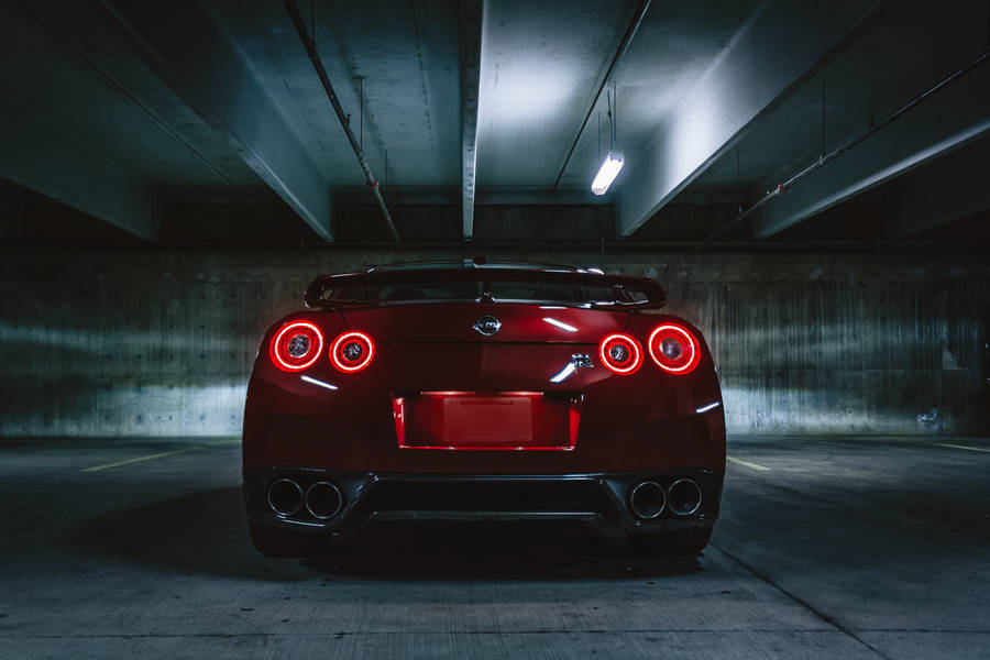 Nissan Skyline Sports Car Rear Wallpaper