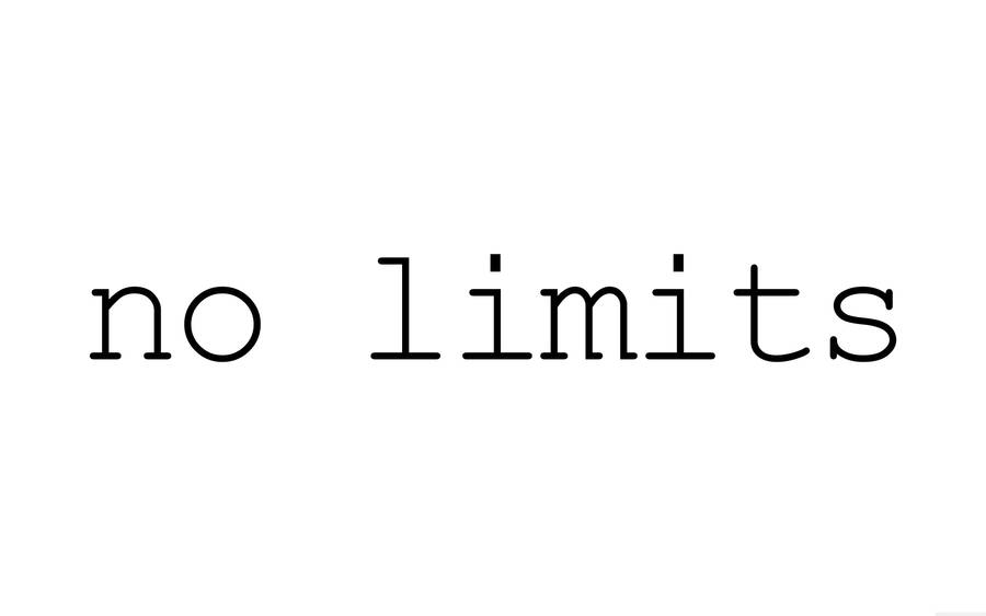 No Limits White Wallpaper