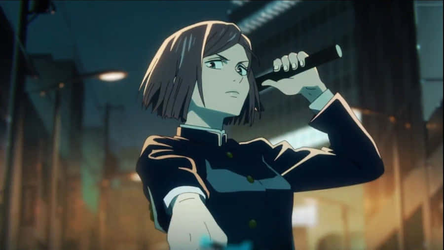 Nobara Kugisaki Strength In Combat Wallpaper Wallpaper