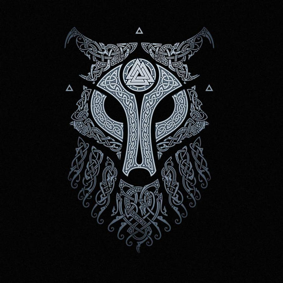 Norse Ulfhednar Wolf Emblem Wallpaper
