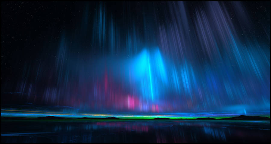 Northern Lights Creative Graphics Wallpaper