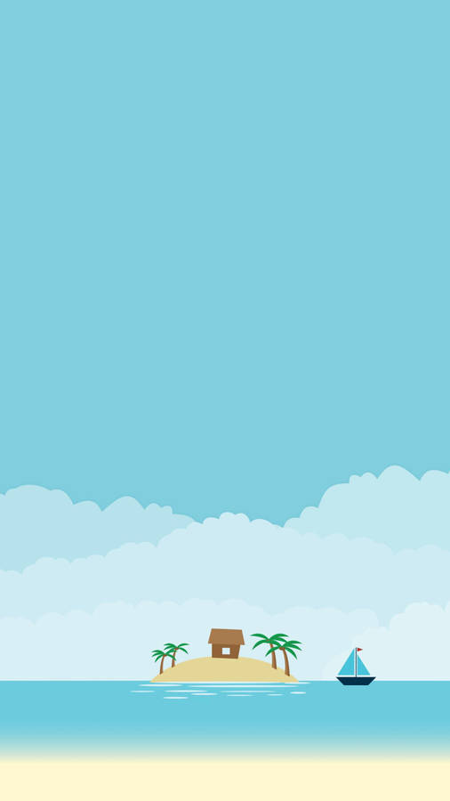 Note 10 Plus Cute Island Wallpaper