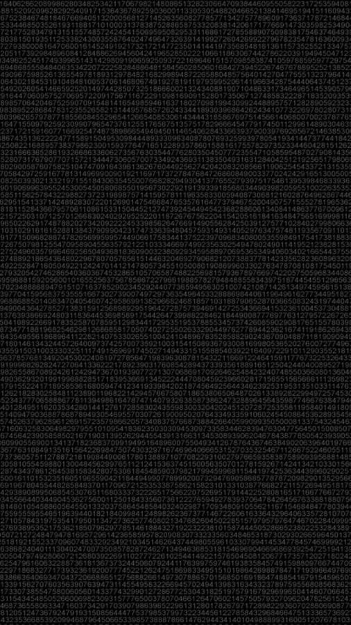 Numbers Simple Iphone Wallpaper
