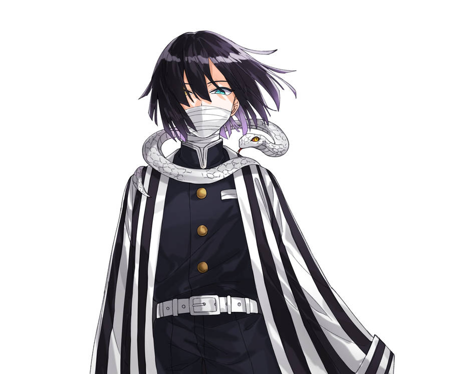 Obanai Iguro Japanese Outfit Wallpaper