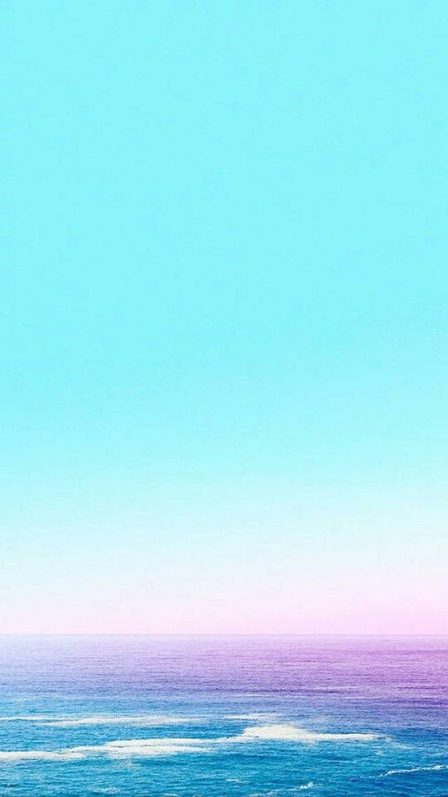 Ocean Pastel Bright Background Wallpaper