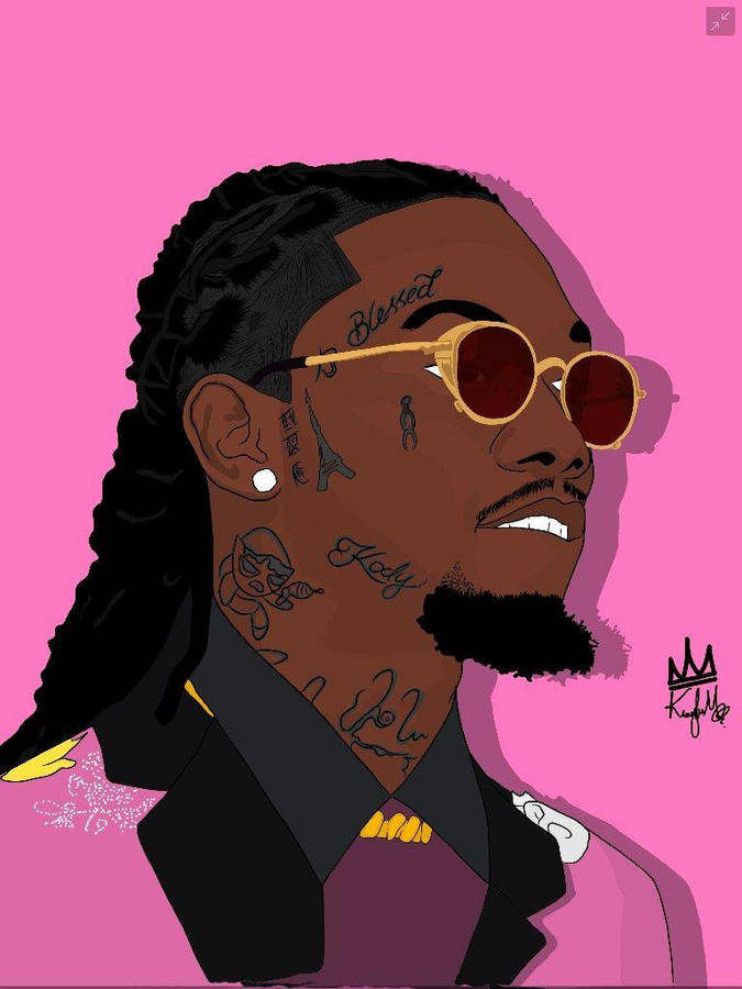 Offset Dope Cartoon Wallpaper