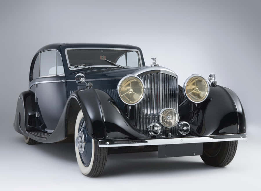Old Bentley Headlights Wallpaper