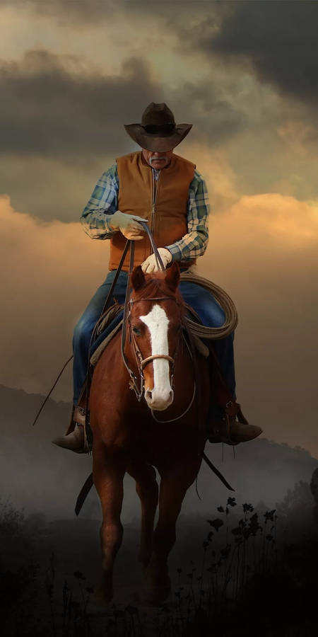 Old Man Cowboy Wallpaper