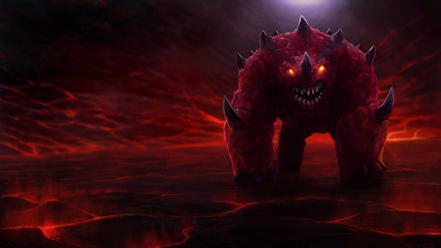 Old School Runescape Red Monster Wallpaper