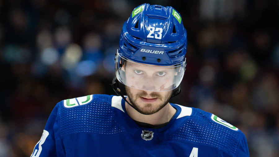 Oliver Ekman Larsson Against San Jose Sharks Wallpaper