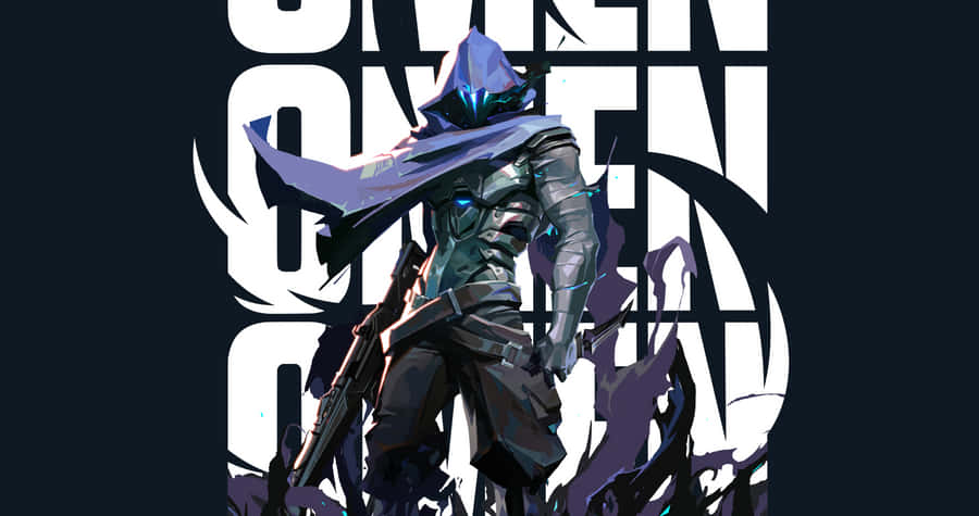 Omen Futuristic Rifle Valorant Desktop Wallpaper