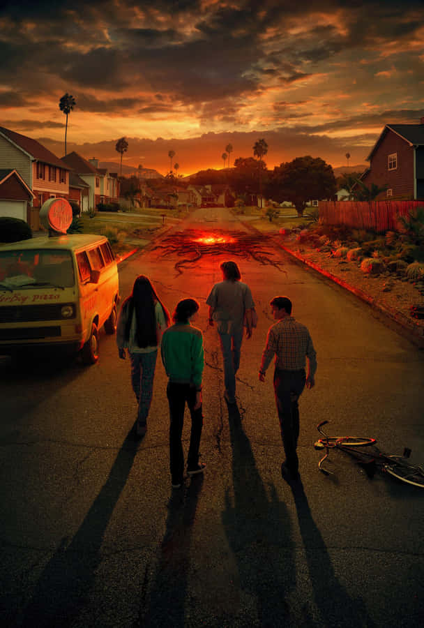 Ominous Stranger Things Hole Wallpaper