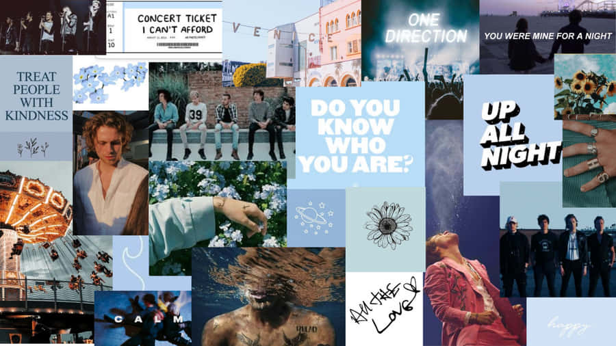 One Direction Laptop Collage Wallpaper
