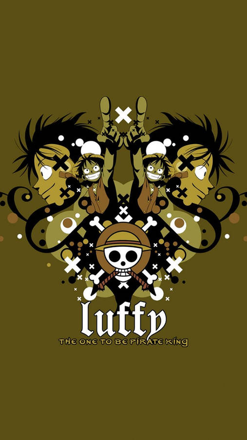 One Piece Luffy Green Iphone Wallpaper