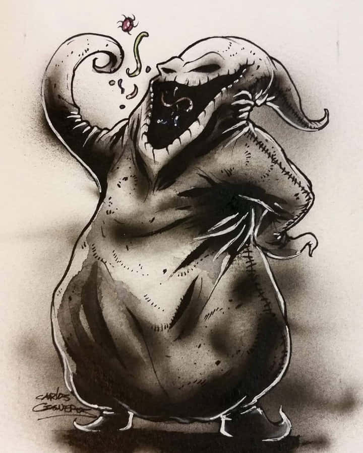 Oogie Boogie Drawing Wallpaper