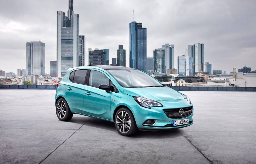 Opel Corsa Light Blue Wallpaper