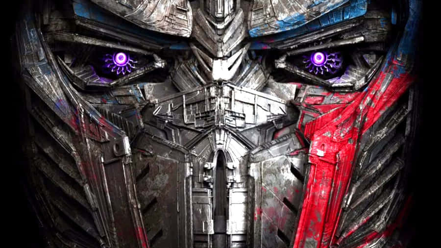 Optimus Prime Face Faded Paint Wallpaper